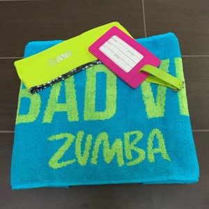 Zumba Mixed Goodies: Towel, Headband &Suitcase Tag